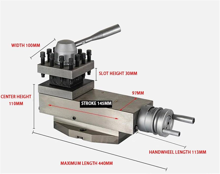 Amazon.co.jp: 旋盤刃物台、 375mm旋盤刃物台アセンブリ、金属